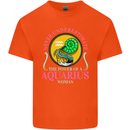 The Power of a Aquarius Woman Star Sign Kids T-Shirt Childrens Orange