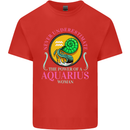 The Power of a Aquarius Woman Star Sign Kids T-Shirt Childrens Red