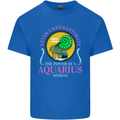 The Power of a Aquarius Woman Star Sign Kids T-Shirt Childrens Royal Blue