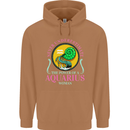 The Power of a Aquarius Woman Star Sign Mens 80% Cotton Hoodie Caramel Latte