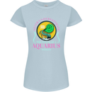 The Power of a Aquarius Woman Star Sign Womens Petite Cut T-Shirt Light Blue