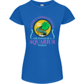 The Power of a Aquarius Woman Star Sign Womens Petite Cut T-Shirt Royal Blue
