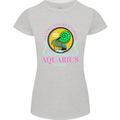 The Power of a Aquarius Woman Star Sign Womens Petite Cut T-Shirt Sports Grey