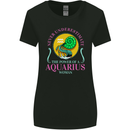 The Power of a Aquarius Woman Star Sign Womens Wider Cut T-Shirt Black