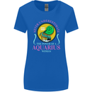 The Power of a Aquarius Woman Star Sign Womens Wider Cut T-Shirt Royal Blue