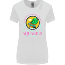 The Power of a Aquarius Woman Star Sign Womens Wider Cut T-Shirt White