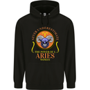 The Power of a Aries Woman Star Sign Mens 80% Cotton Hoodie Black