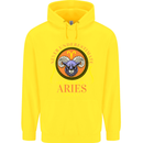 The Power of a Aries Woman Star Sign Mens 80% Cotton Hoodie Yellow