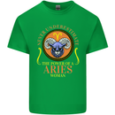 The Power of a Aries Woman Star Sign Mens Cotton T-Shirt Tee Top Irish Green
