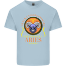 The Power of a Aries Woman Star Sign Mens Cotton T-Shirt Tee Top Light Blue