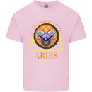 The Power of a Aries Woman Star Sign Mens Cotton T-Shirt Tee Top Light Pink