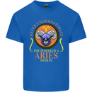 The Power of a Aries Woman Star Sign Mens Cotton T-Shirt Tee Top Royal Blue