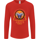 The Power of a Aries Woman Star Sign Mens Long Sleeve T-Shirt Red
