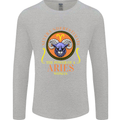 The Power of a Aries Woman Star Sign Mens Long Sleeve T-Shirt Sports Grey