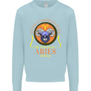 The Power of a Aries Woman Star Sign Mens Sweatshirt Jumper Light Blue
