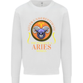 The Power of a Aries Woman Star Sign Mens Sweatshirt Jumper White