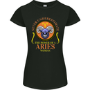 The Power of a Aries Woman Star Sign Womens Petite Cut T-Shirt Black