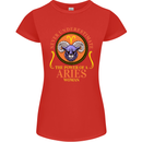 The Power of a Aries Woman Star Sign Womens Petite Cut T-Shirt Red