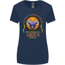 The Power of a Aries Woman Star Sign Womens Wider Cut T-Shirt Navy Blue