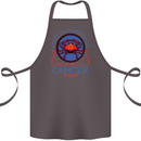 The Power of a Cancer Woman Star Sign Cotton Apron 100% Organic Dark Grey