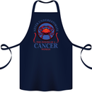 The Power of a Cancer Woman Star Sign Cotton Apron 100% Organic Navy Blue