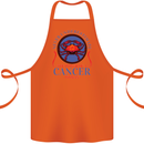 The Power of a Cancer Woman Star Sign Cotton Apron 100% Organic Orange
