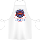 The Power of a Cancer Woman Star Sign Cotton Apron 100% Organic White