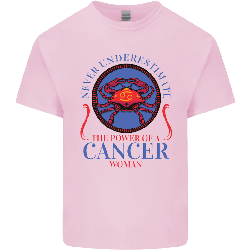 The Power of a Cancer Woman Star Sign Kids T-Shirt Childrens Light Pink