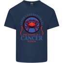 The Power of a Cancer Woman Star Sign Kids T-Shirt Childrens Navy Blue