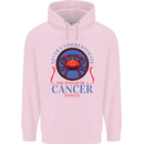 The Power of a Cancer Woman Star Sign Mens 80% Cotton Hoodie Light Pink