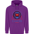 The Power of a Cancer Woman Star Sign Mens 80% Cotton Hoodie Purple