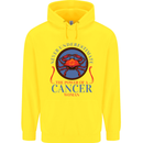 The Power of a Cancer Woman Star Sign Mens 80% Cotton Hoodie Yellow