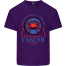 The Power of a Cancer Woman Star Sign Mens Cotton T-Shirt Tee Top Purple
