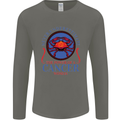 The Power of a Cancer Woman Star Sign Mens Long Sleeve T-Shirt Charcoal