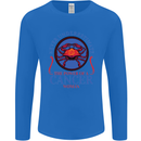 The Power of a Cancer Woman Star Sign Mens Long Sleeve T-Shirt Royal Blue