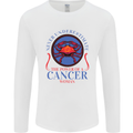 The Power of a Cancer Woman Star Sign Mens Long Sleeve T-Shirt White