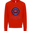 The Power of a Cancer Woman Star Sign Mens Sweatshirt Jumper Bright Red