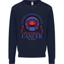 The Power of a Cancer Woman Star Sign Mens Sweatshirt Jumper Navy Blue