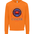 The Power of a Cancer Woman Star Sign Mens Sweatshirt Jumper Orange