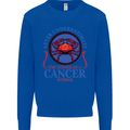 The Power of a Cancer Woman Star Sign Mens Sweatshirt Jumper Royal Blue