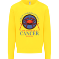 The Power of a Cancer Woman Star Sign Mens Sweatshirt Jumper Yellow