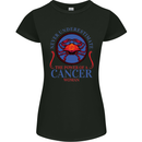 The Power of a Cancer Woman Star Sign Womens Petite Cut T-Shirt Black