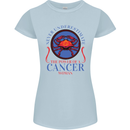 The Power of a Cancer Woman Star Sign Womens Petite Cut T-Shirt Light Blue