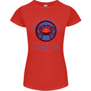 The Power of a Cancer Woman Star Sign Womens Petite Cut T-Shirt Red
