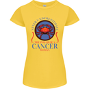 The Power of a Cancer Woman Star Sign Womens Petite Cut T-Shirt Yellow