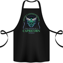 The Power of a Capricorn Woman Star Sign Cotton Apron 100% Organic Black