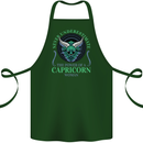 The Power of a Capricorn Woman Star Sign Cotton Apron 100% Organic Forest Green