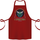 The Power of a Capricorn Woman Star Sign Cotton Apron 100% Organic Maroon