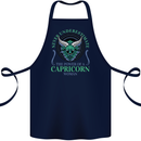 The Power of a Capricorn Woman Star Sign Cotton Apron 100% Organic Navy Blue