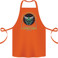 The Power of a Capricorn Woman Star Sign Cotton Apron 100% Organic Orange